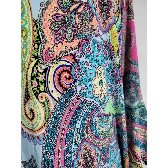 Tommy Hilfiger Maxi Dress Multicolor Paisley Size 8 - Picture 8 of 12